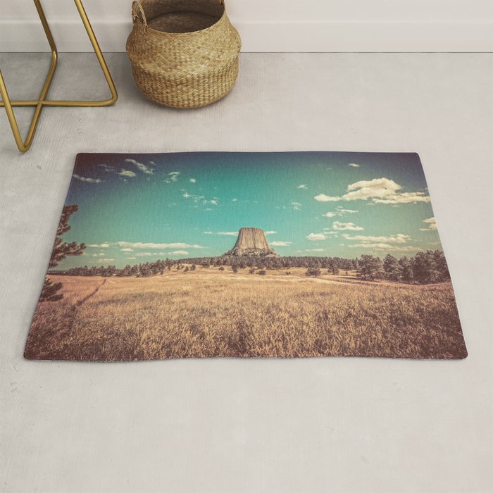 Devil's Tower National Monument Wyoming Rug Gallery Image 1