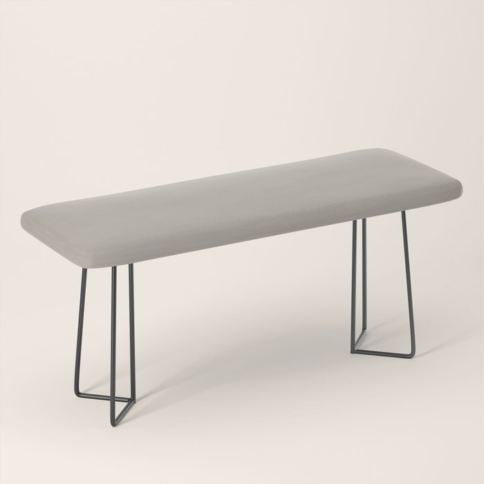 Neutral Taupe Grey III Solid Color Bench Gallery Image 1