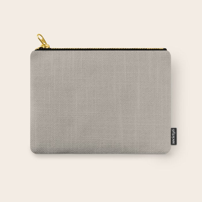 Neutral Taupe Grey III Solid Color Carry All Pouch Gallery Image 1