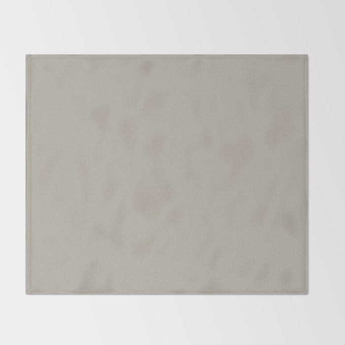 Neutral Taupe Grey III Solid Color Throw Blanket Gallery Image 2