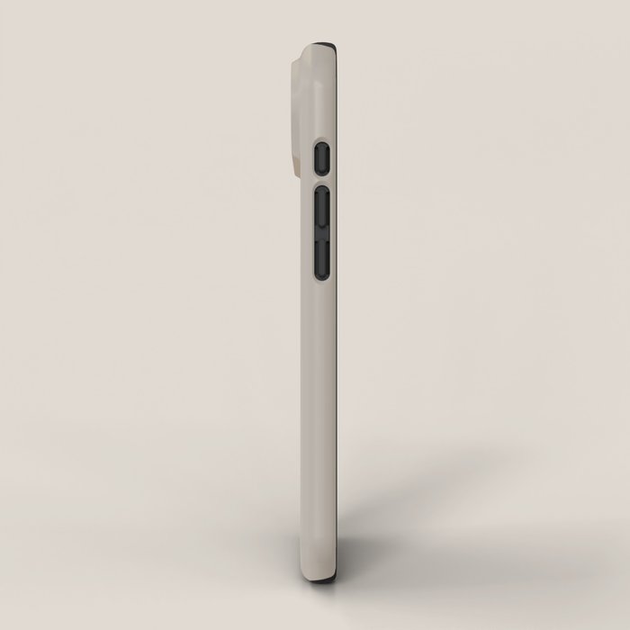 Neutral Taupe Grey III Solid Color iPhone Case Gallery Image 2