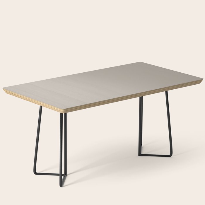 Neutral Taupe Grey III Solid Color Coffee Table Gallery Image 1