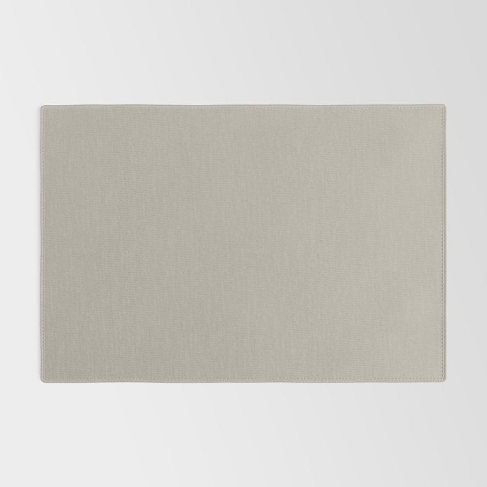 Neutral Taupe Grey III Solid Color Rug Gallery Image 2