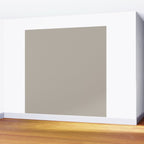 Neutral Taupe Grey III Solid Color Wall Mural Gallery Image 2