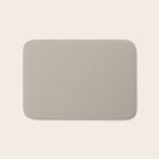 Neutral Taupe Grey III Solid Color Bath Mat Gallery Image 1