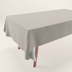 Neutral Taupe Grey III Solid Color Tablecloth Gallery Image 1