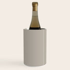Neutral Taupe Grey III Solid Color Wine Chiller Gallery Image 2