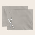 Neutral Taupe Grey III Solid Color Placemat Gallery Image 1