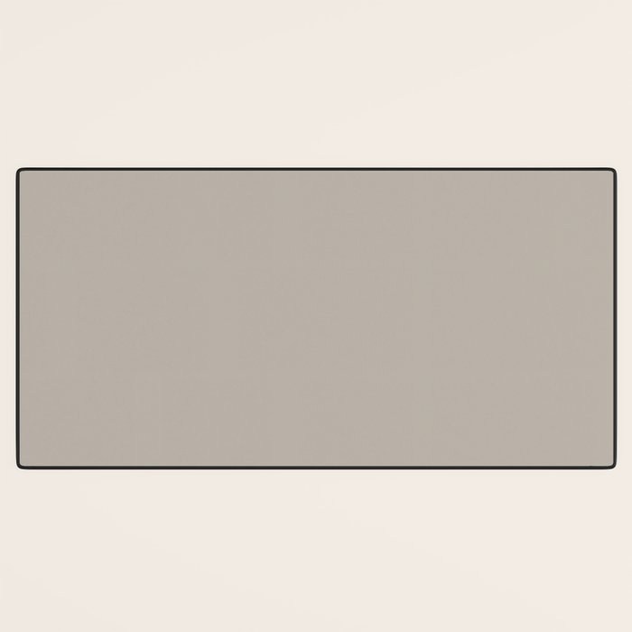 Neutral Taupe Grey III Solid Color Desk Mat Gallery Image 3