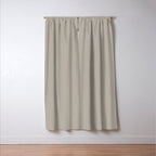 Neutral Taupe Grey III Solid Color Window Curtain Gallery Image 3