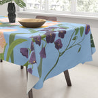 Poppy Garden Blue Tablecloth Gallery Image 3