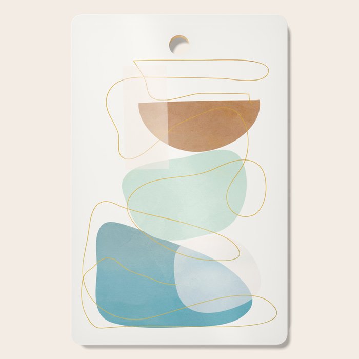 Soft Abstract Shapes 16 Cutting Board Gallery Image 1