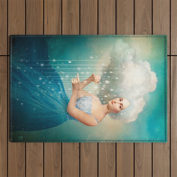 Melody of Rain Outdoor Rug Gallery Image 1