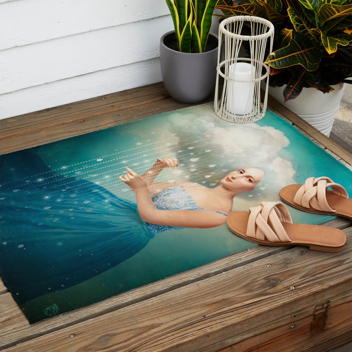 Melody of Rain Outdoor Rug Gallery Image 2