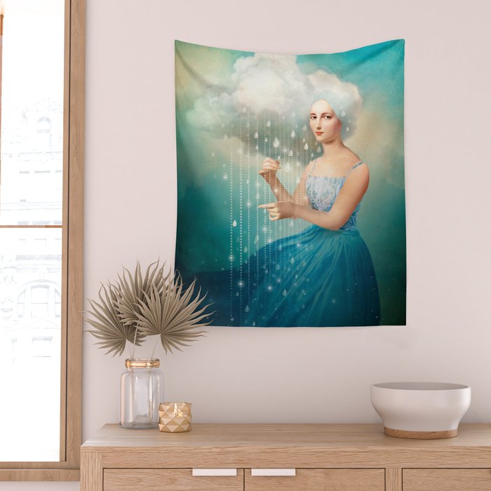 Melody of Rain Wall Tapestry Gallery Image 2