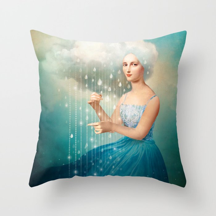 Melody of Rain Throw Pillow Gallery Image 6