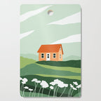Red Little House Cutting Board Gallery Image 1