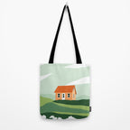 Red Little House Tote Bag Gallery Image 2
