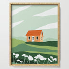 Red Little House Serving Tray Gallery Image 1