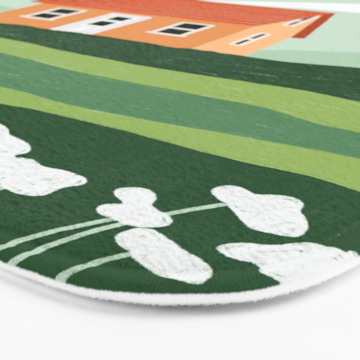 Red Little House Bath Mat Gallery Image 3