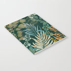 tropical night emerald leaves Notebook Gallery Image 2