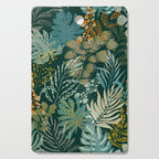 tropical night emerald leaves Cutting Board Gallery Image 1