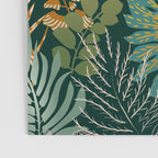 tropical night emerald leaves Poster Gallery Image 3