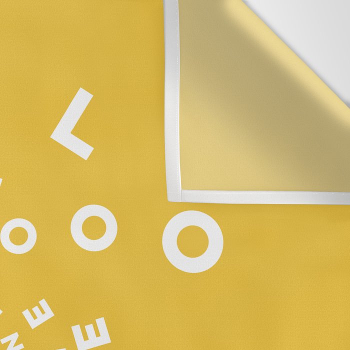 Hello Sunshine #positivity #typography Wall Tapestry Gallery Image 3