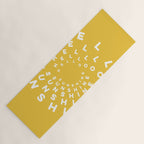 Hello Sunshine #positivity #typography Yoga Mat Gallery Image 1