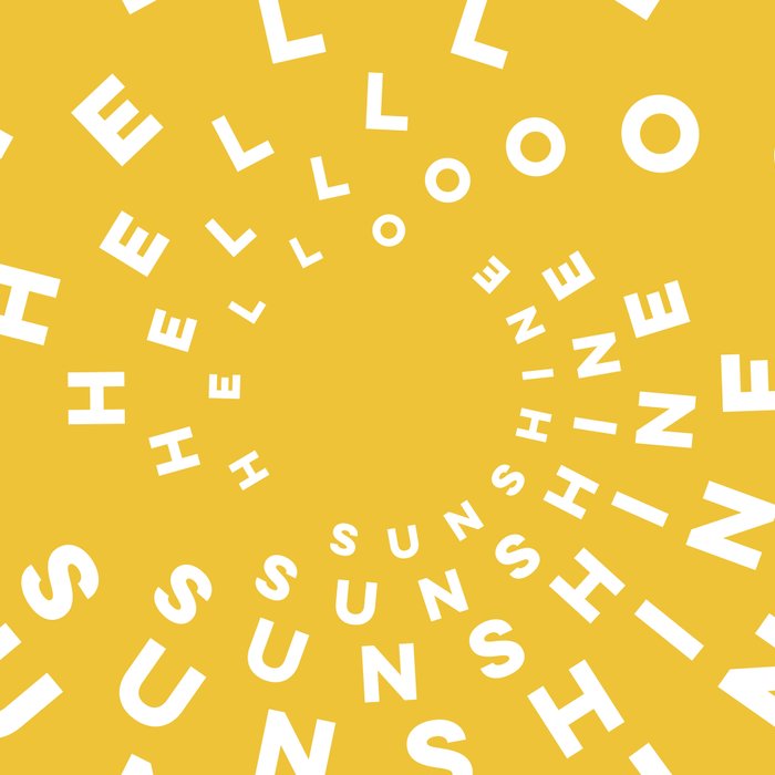Hello Sunshine #positivity #typography Coffee Mug Gallery Image 2