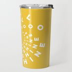 Hello Sunshine #positivity #typography Travel Mug Gallery Image 2