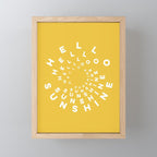 Hello Sunshine #positivity #typography Mini Art Print Gallery Image 1