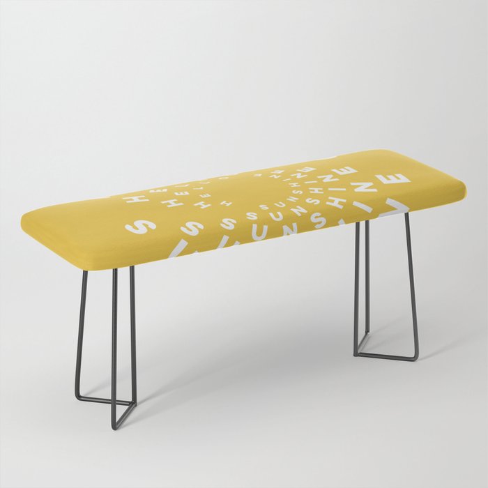 Hello Sunshine #positivity #typography Bench Gallery Image 1