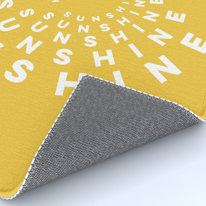 Hello Sunshine #positivity #typography Rug Gallery Image 4