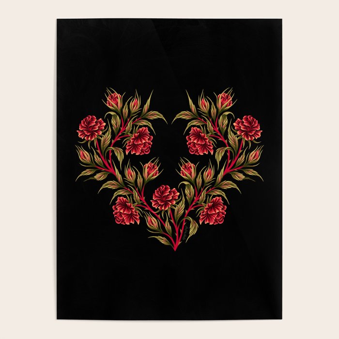 Rose - Red / Green Poster Gallery Image 4