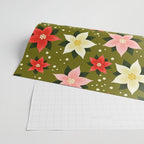 Poinsettia Pattern Wrapping Paper Gallery Image 2