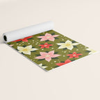 Poinsettia Pattern Yoga Mat Gallery Image 2