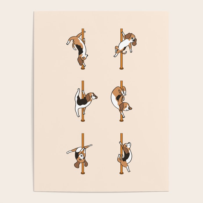 Beagle Pole Dancing Club Poster Gallery Image 4