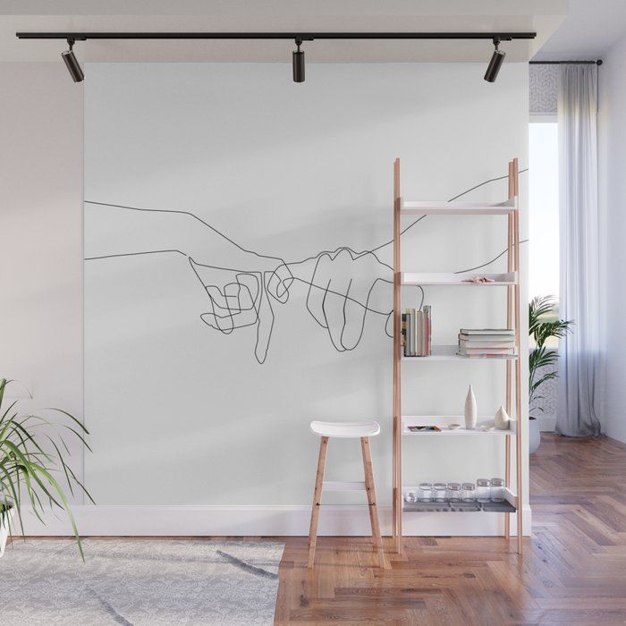 Pinky Swear Wall Mural Gallery Image 1