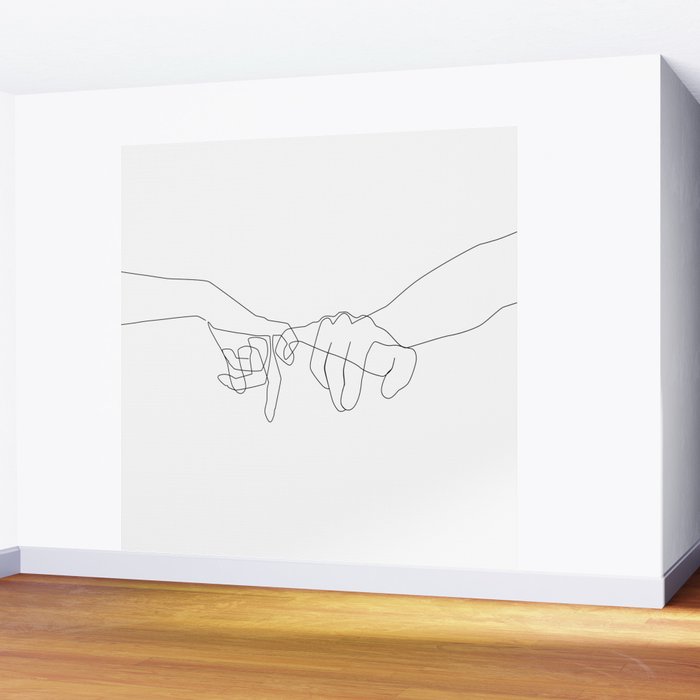 Pinky Swear Wall Mural Gallery Image 2