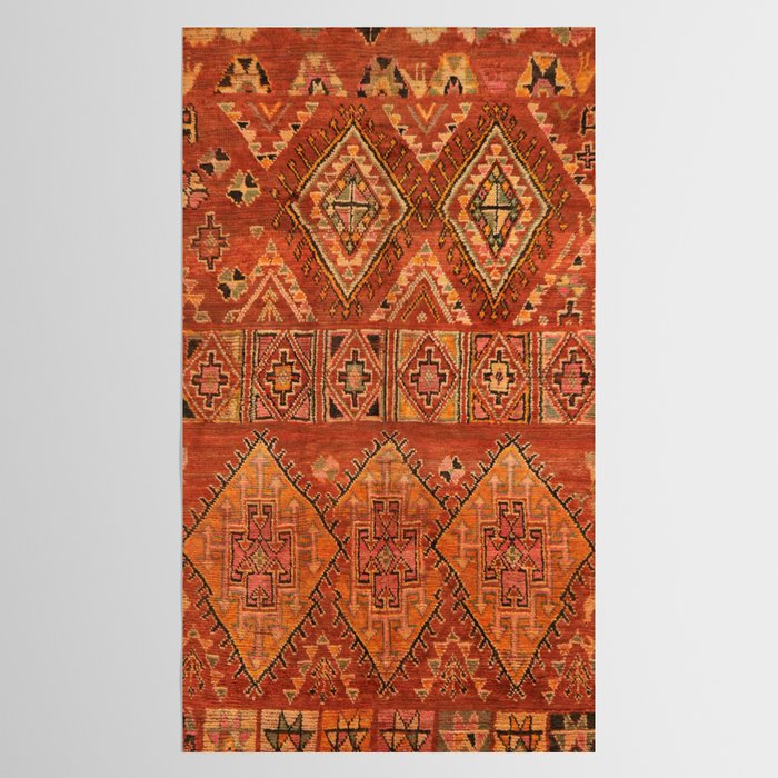 Traditional Vintage Heritage Moroccan Carpet  Tablecloth Gallery Image 2