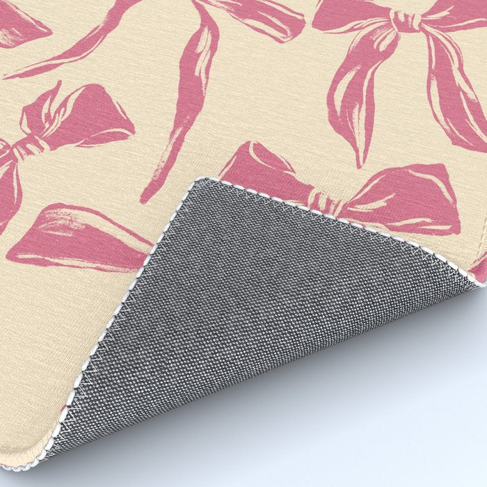 Pink bow pattern Rug Gallery Image 4