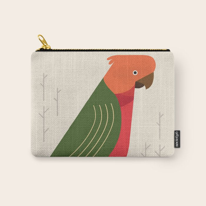 Australian King Parrot, Bird of Australia Carry All Pouch Gallery Image 1