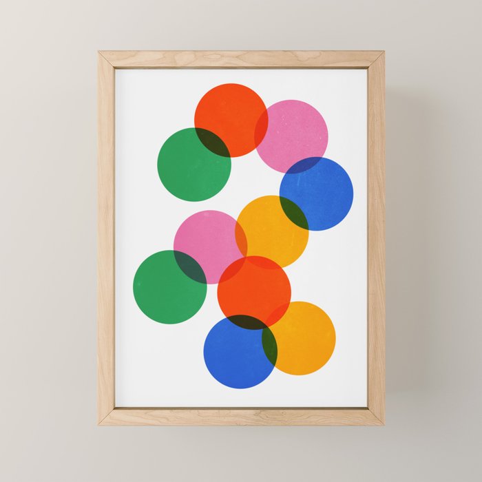 Bauhaus Circle Study Mini Art Print Gallery Image 1