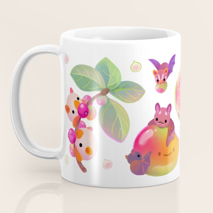  Fruit and bat - pastel Coffee Mug Gallery Image 3