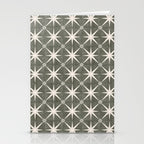 arlo star tile - olive Stationery Card Gallery Image 2