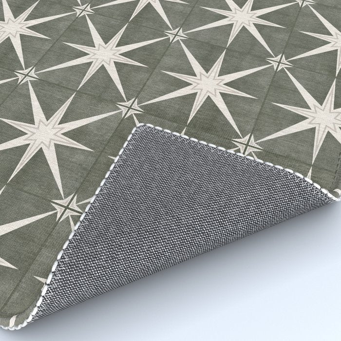 arlo star tile - olive Rug Gallery Image 4