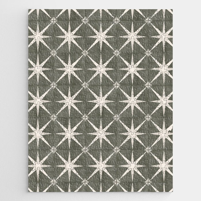 arlo star tile - olive Jigsaw Puzzle Gallery Image 1
