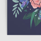 Wild Flowers (on Blue) Poster Gallery Image 3
