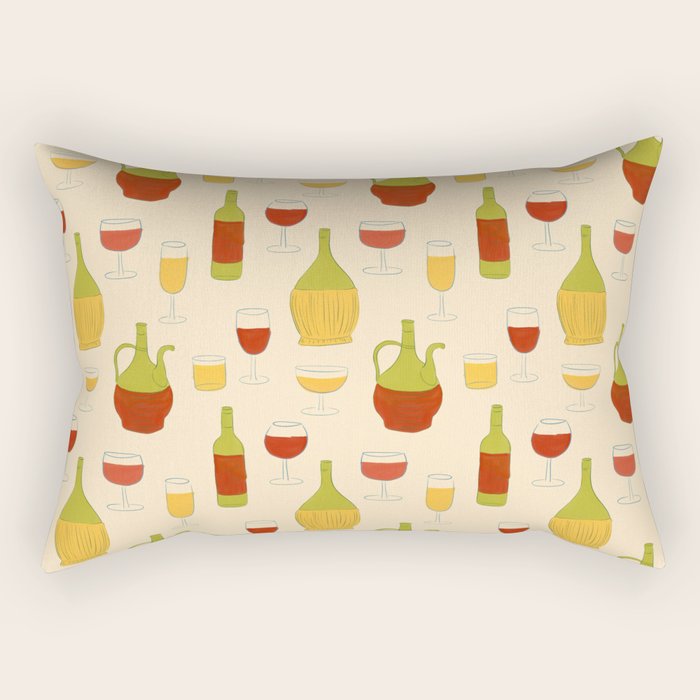 Italian Vino Rectangular Pillow Gallery Image 1
